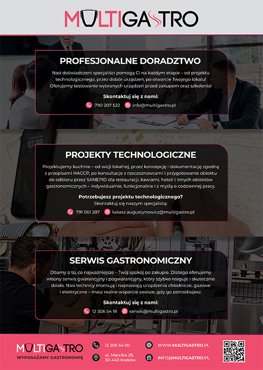 Zdjęcie tylnej okładki gazetki reklamowej Multi Gastro