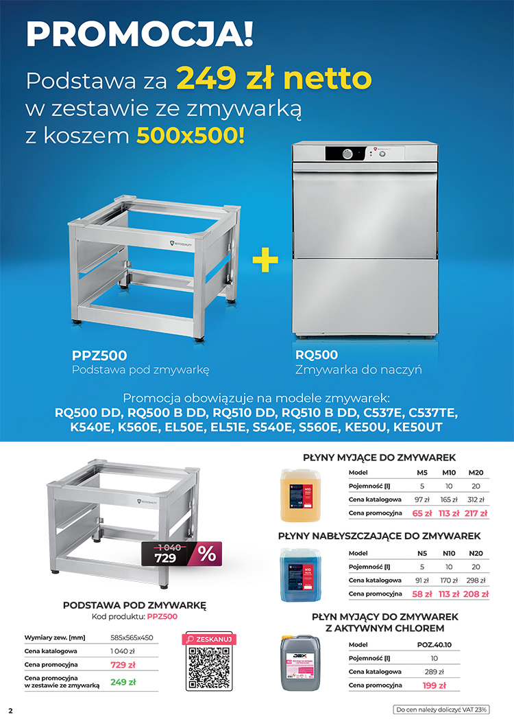 Strona gazetki reklamowej Multi Gastro z prezentacją wyróżnionego produktu promocyjnego