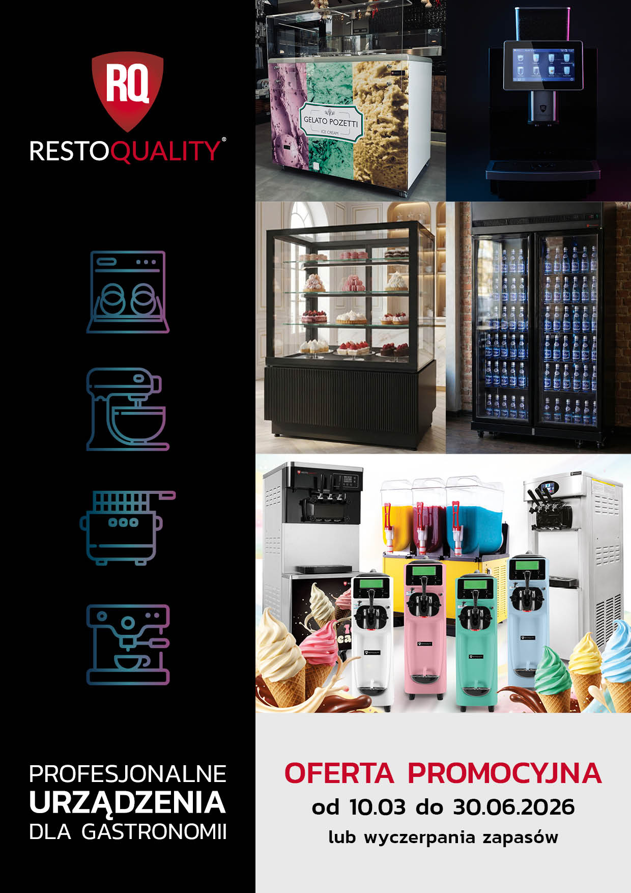 Zdjęcie okładki gazetki reklamowej Resto Quality z urządzeniami gastronomicznymi